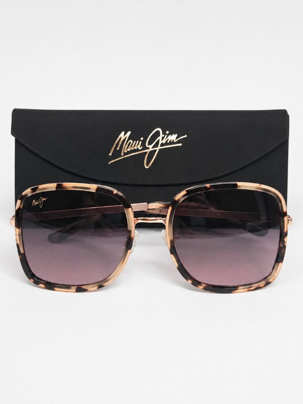 Maui Jim Pua RS865-09 Women’s Sunglasses Pink Tortoise Maui Rose Polarized NWOT